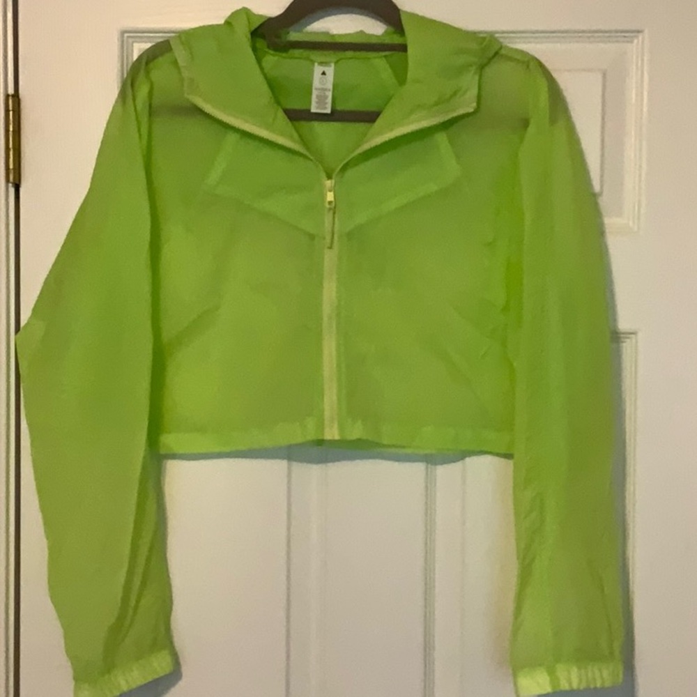 NWOT - Balance Athletica Atomic Cropped Windbreaker - Neon Green - Small
